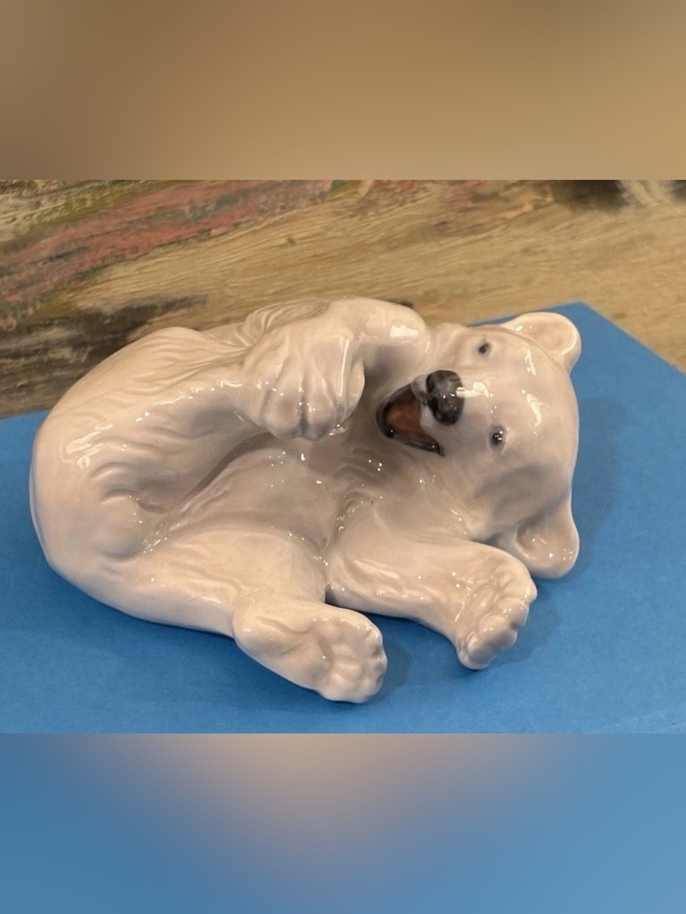 Royal Copenhagen Polar Bear Cub 729 Knud Kyhn 1969-74 Denmark Porcelain MINT❤️